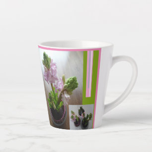 Hyacinthes roses Design Latte Mug