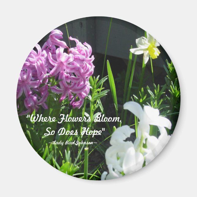Hyacinths & Daffodil Magnet (Front)