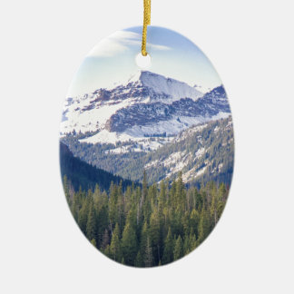 Hyalite Peaks Bozeman, Montana Ceramic Ornament