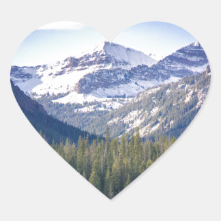 Hyalite Peaks Bozeman, Montana Heart Sticker