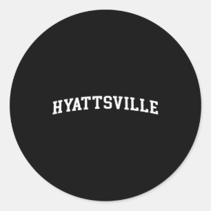 Hyattsville  classic round sticker