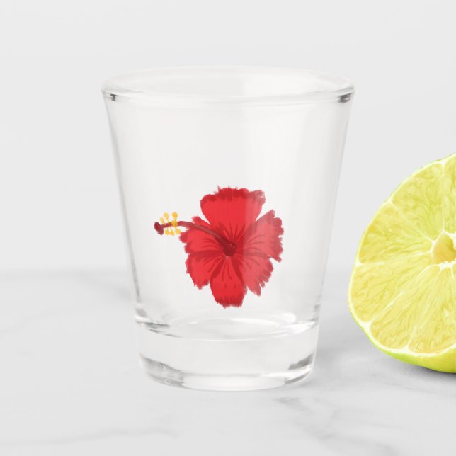 Hybiscus Shot Glass (Front)