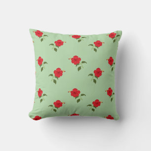 Hybiscus Throw Pillow