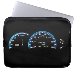 Hybrid Car Instrument Cluster Laptop Sleeve