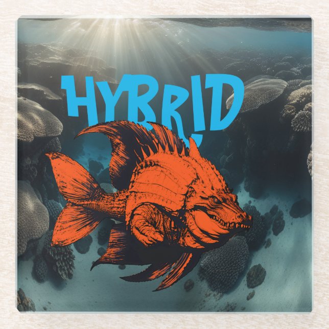 Hybrid Glass Coaster (Front)