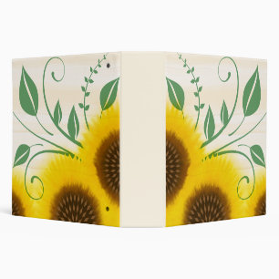 Hybrid Nouveau Sunflowers Binder
