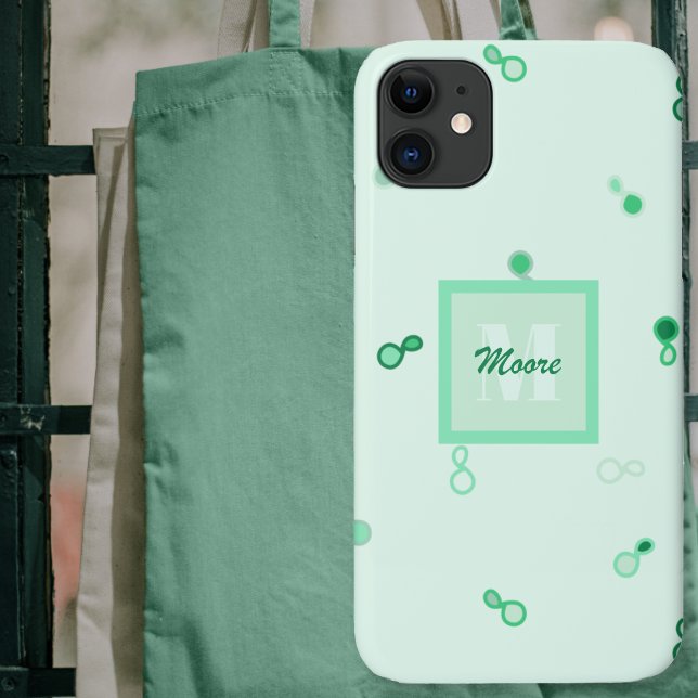 Hybrid Paisley Loosely Scattered in Green Ombre Case-Mate iPhone Case (Hybrid Paisley Loosely Scattered in Green Ombre Case-Mate iPhone Case by Leapfroglisics Shop)