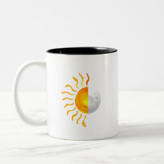 Hybrid Sun And Moon Two-Tone Coffee Mug
