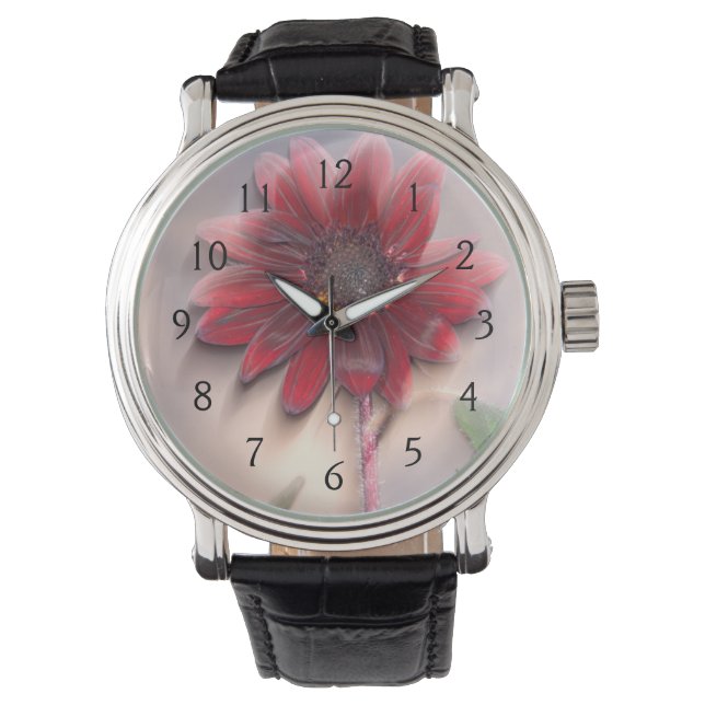 Hybrid sunflower blowing in the wind watch (Front)