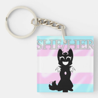 Hybrid Trans Keychain (She/Her)