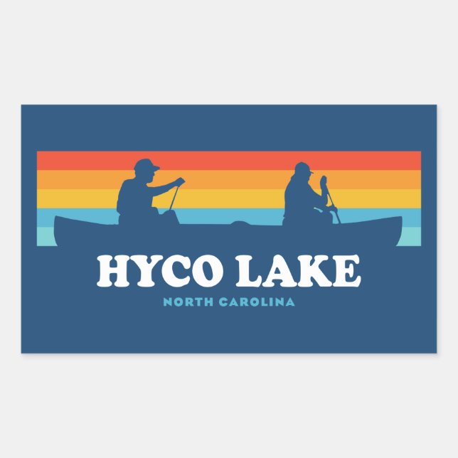 Hyco Lake North Carolina Canoe Sticker (Front)