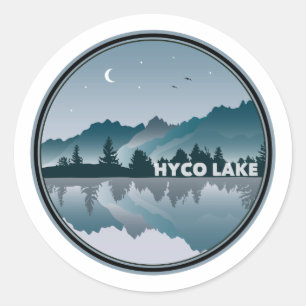 Hyco Lake North Carolina Reflection Classic Round Sticker