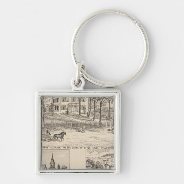 Hyde Hotel in Wallingford Keychain (Front)