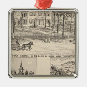 Hyde Hotel in Wallingford Metal Ornament