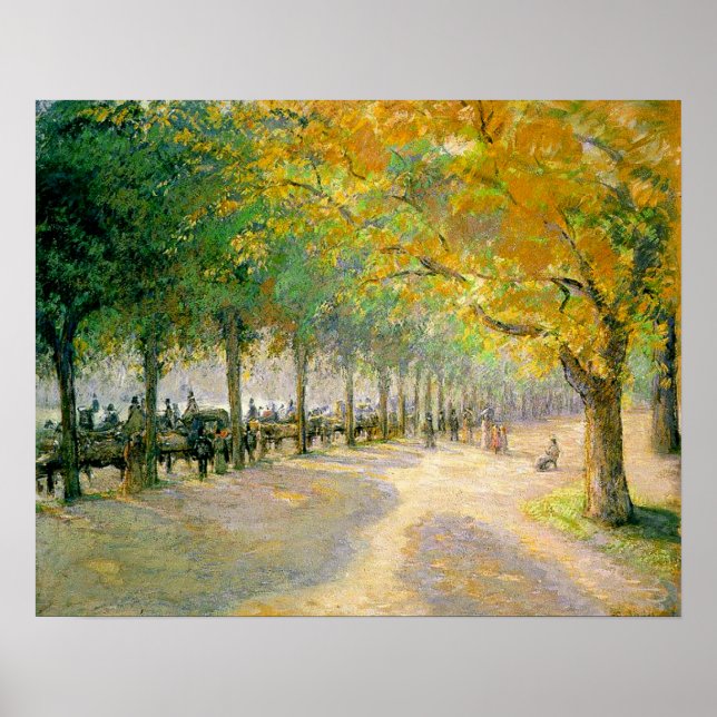 "Hyde Park" de Pissarro - Poster (Devant)