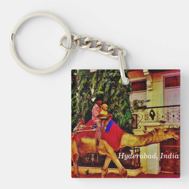 Hyderabad, India Keychain (Front)