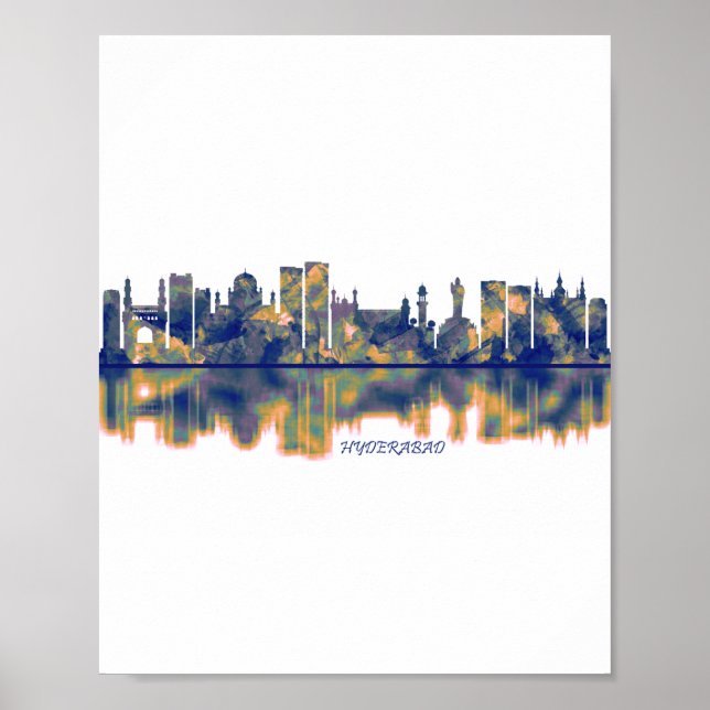 Hyderabad Skyline Poster (Front)