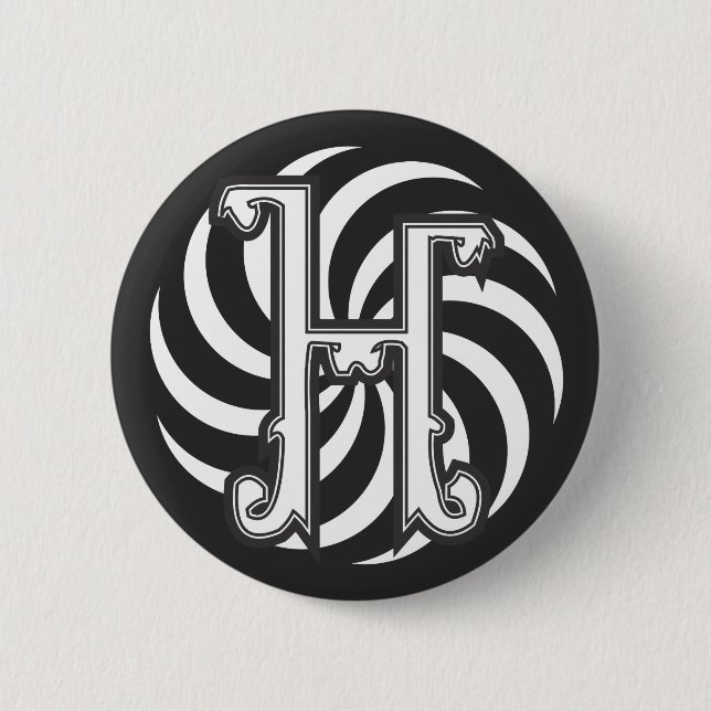 Hydes H Glyph Button (Front)