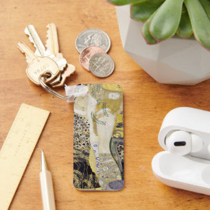 Hydra (aka Water Serpents I) by Gustav Klimt Keychain