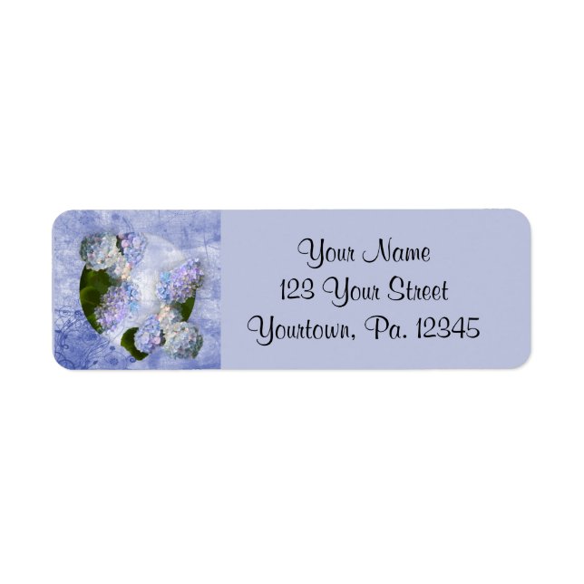 Hydrangea Address Label (Front)
