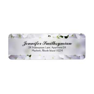 Hydrangea Address Label