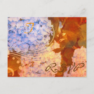 Hydrangea Autumn RSVP Postcard