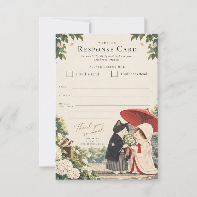 Hydrangea Blessing Invitation (Front)