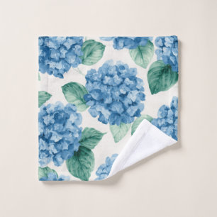 Hydrangea Bleus Aquarelle Florale Botanique Florai