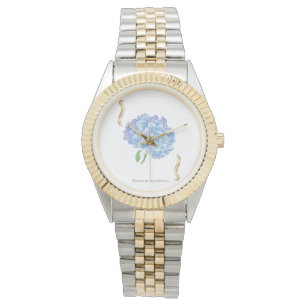 Hydrangea Bloom – Vintage Botanical Flower  Watch