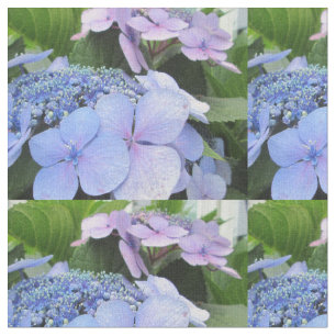 Hydrangea Blue Purple Pretty Flower Fabric