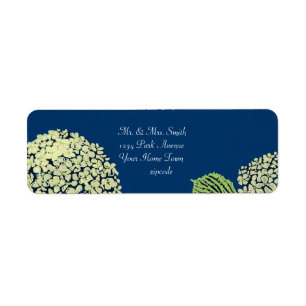 Hydrangea Blueberry Label