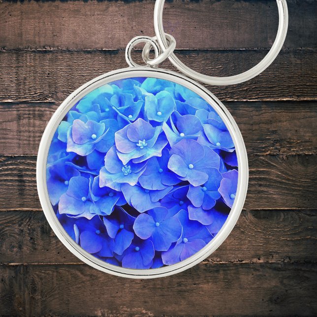 Hydrangea Blues Keychain (Creator Uploaded)