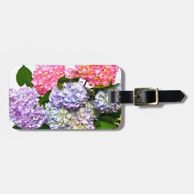 Hydrangea Bouquet Luggage Tag (Front Horizontal)