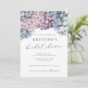 Hydrangea Bridal Shower Invitation