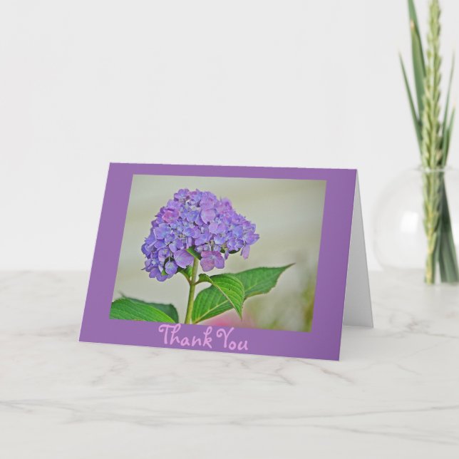 Hydrangea Carte de remerciements (Devant)
