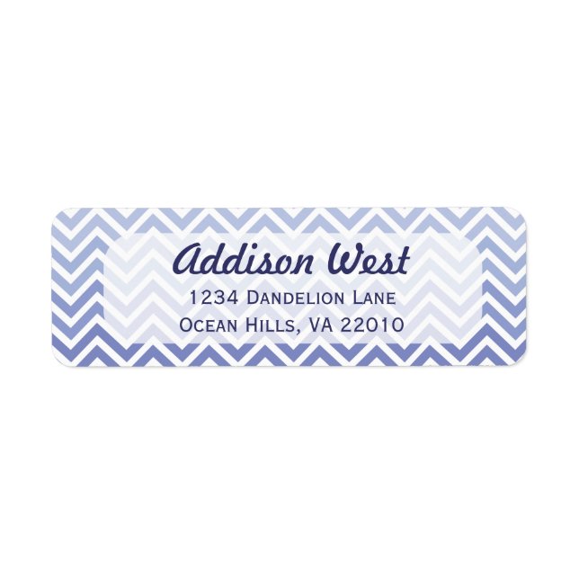 Hydrangea Chevron Labels (Front)