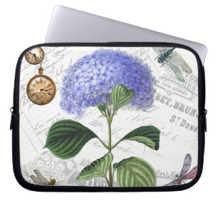 Hydrangea Collage Laptop Sleeve