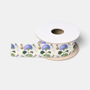 Hydrangea Collage Satin Ribbon