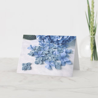 Hydrangea Crochet Card