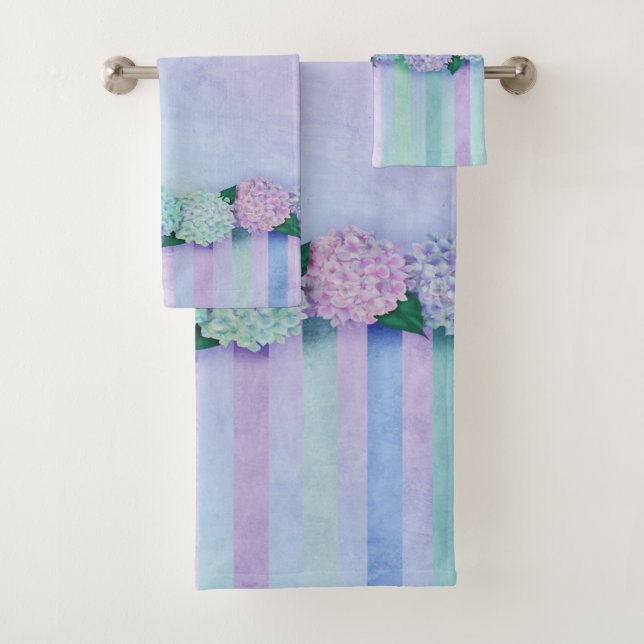 Hydrangea Dreams Bath Towel Set (Insitu)