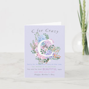 hydrangea drôle humour de la carte de fête des mèr