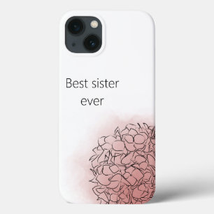 Hydrangea Elegant Personalized Girly Pink iPhone 13 Case