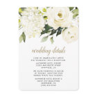 Hydrangea Elegant White Gold Rose Floral Wedding