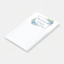Hydrangea Floral 'My Little Pad of Lists' by LeahG