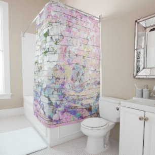 Hydrangea Floral Pink Vintage Country Wood