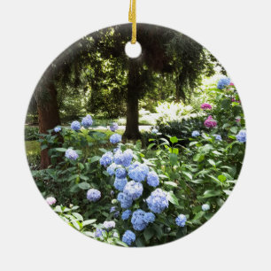 Hydrangea Floral Trees Nature Photography Ceramic Ornament