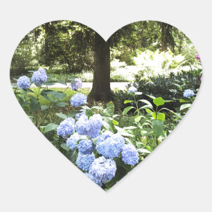 Hydrangea Floral Trees Nature Photography Heart Sticker