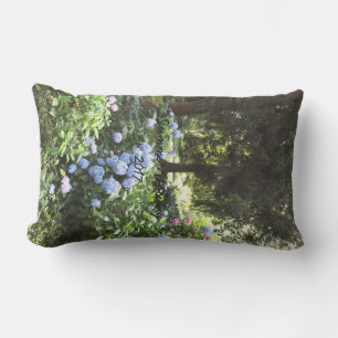Hydrangea Floral Trees Nature Photography Lumbar Pillow
