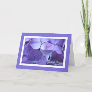 Hydrangea Flower Blank Thank You Card