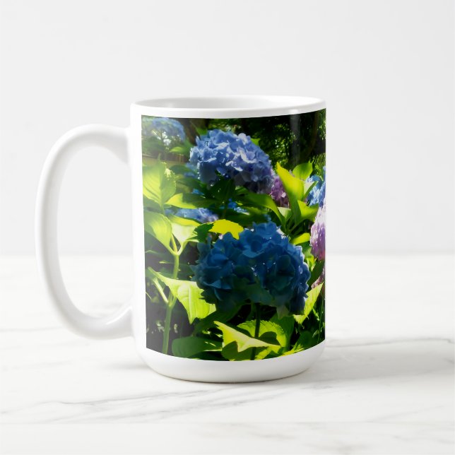 Hydrangea Flower Garden Mug (Left)